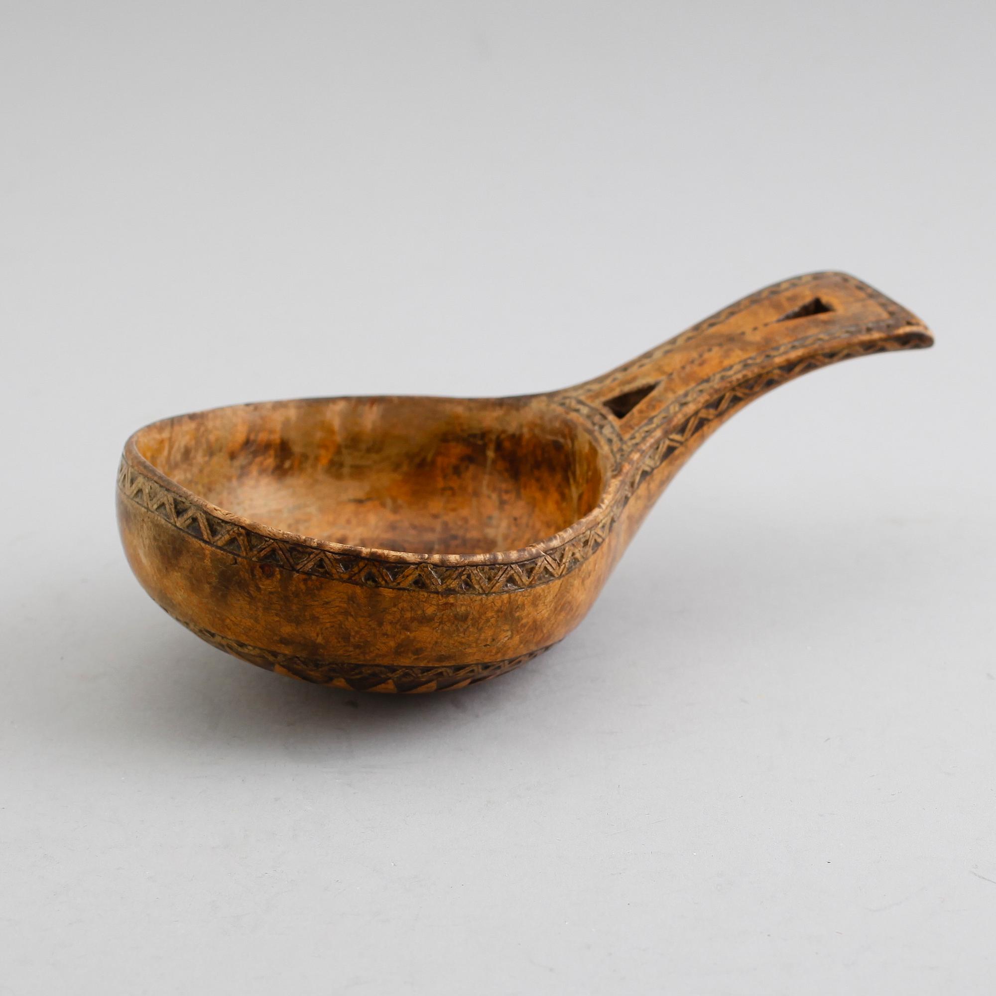 KÅSA, allmoge, masurbjörk, 1800-/1900-tal.