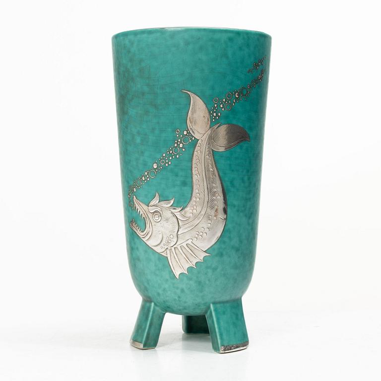 Wilhelm Kåge, Vase, “Argenta”, mid-20th century.