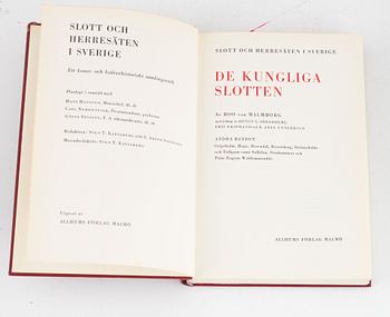 Bokverk, 18 volymer, "Svenska slott och herresäten", Allhems förlag, Malmö 1966-71.
