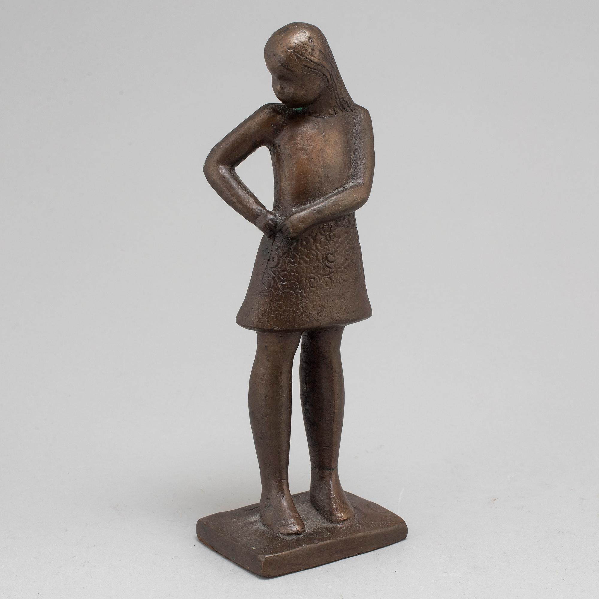 LISA LARSON, skulptur, brons, signerad och numrerad No 487.