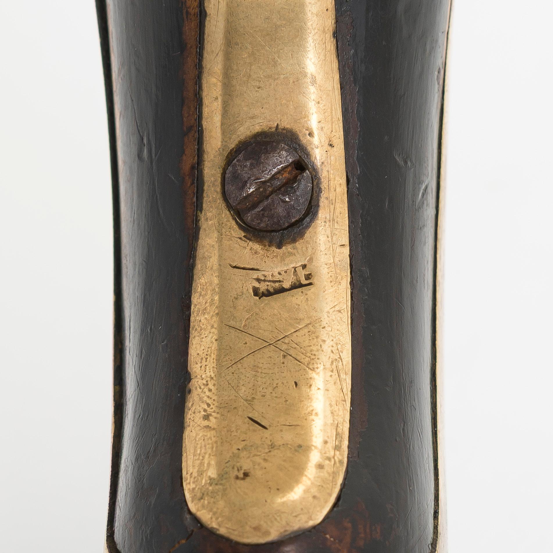 A Russian flintlock pistol, model 1809.