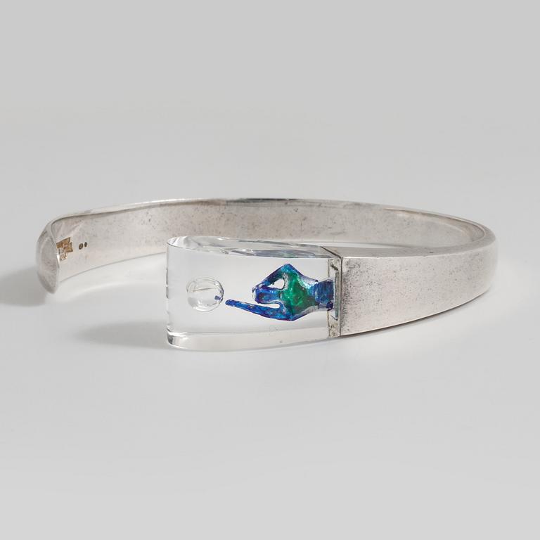 BJÖRN WECKSTRÖM, a "Space Silver" bracelet made by Lapponia in Finland 1974.
