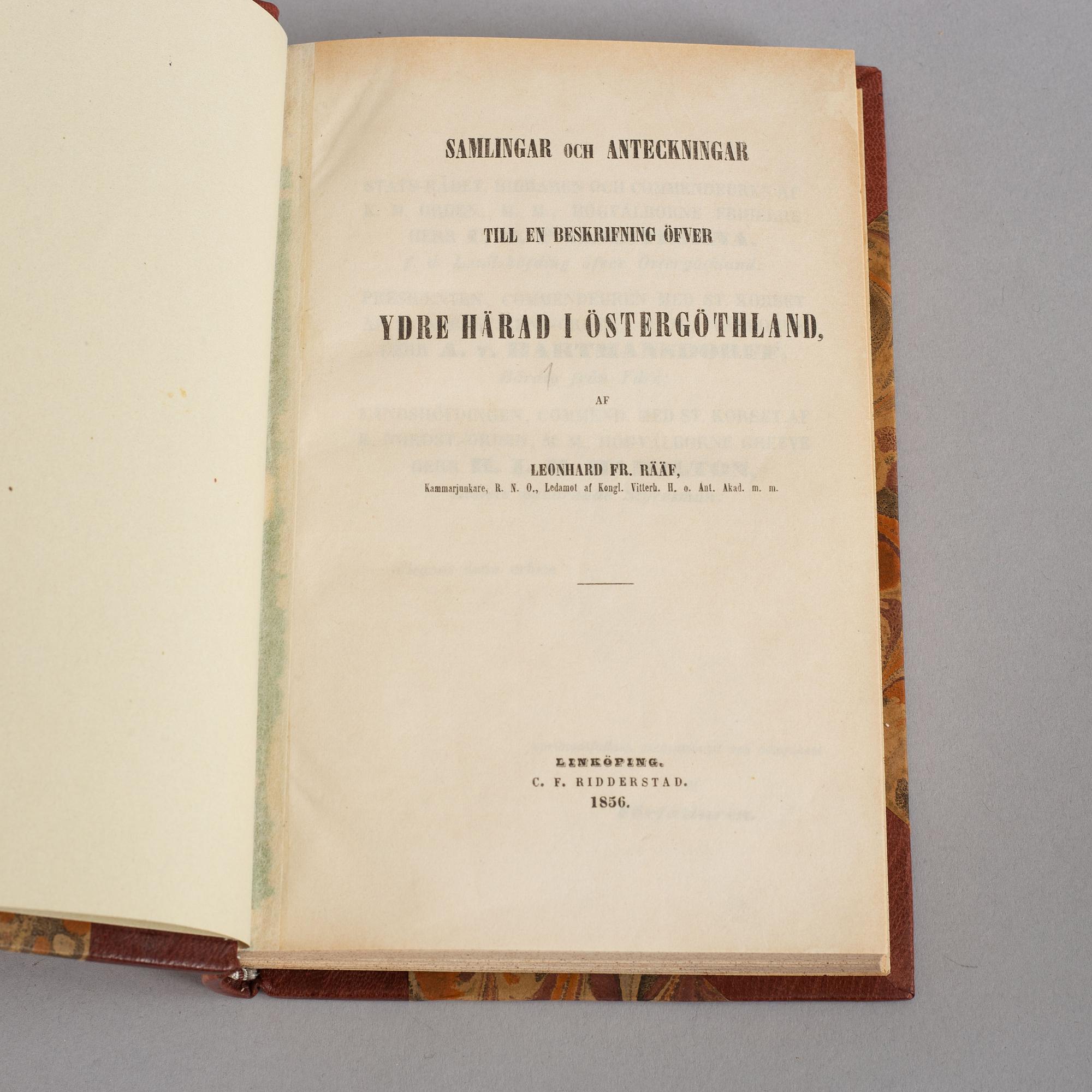 Rääf on Ydre in Östergötland, Sweden (6 vol).