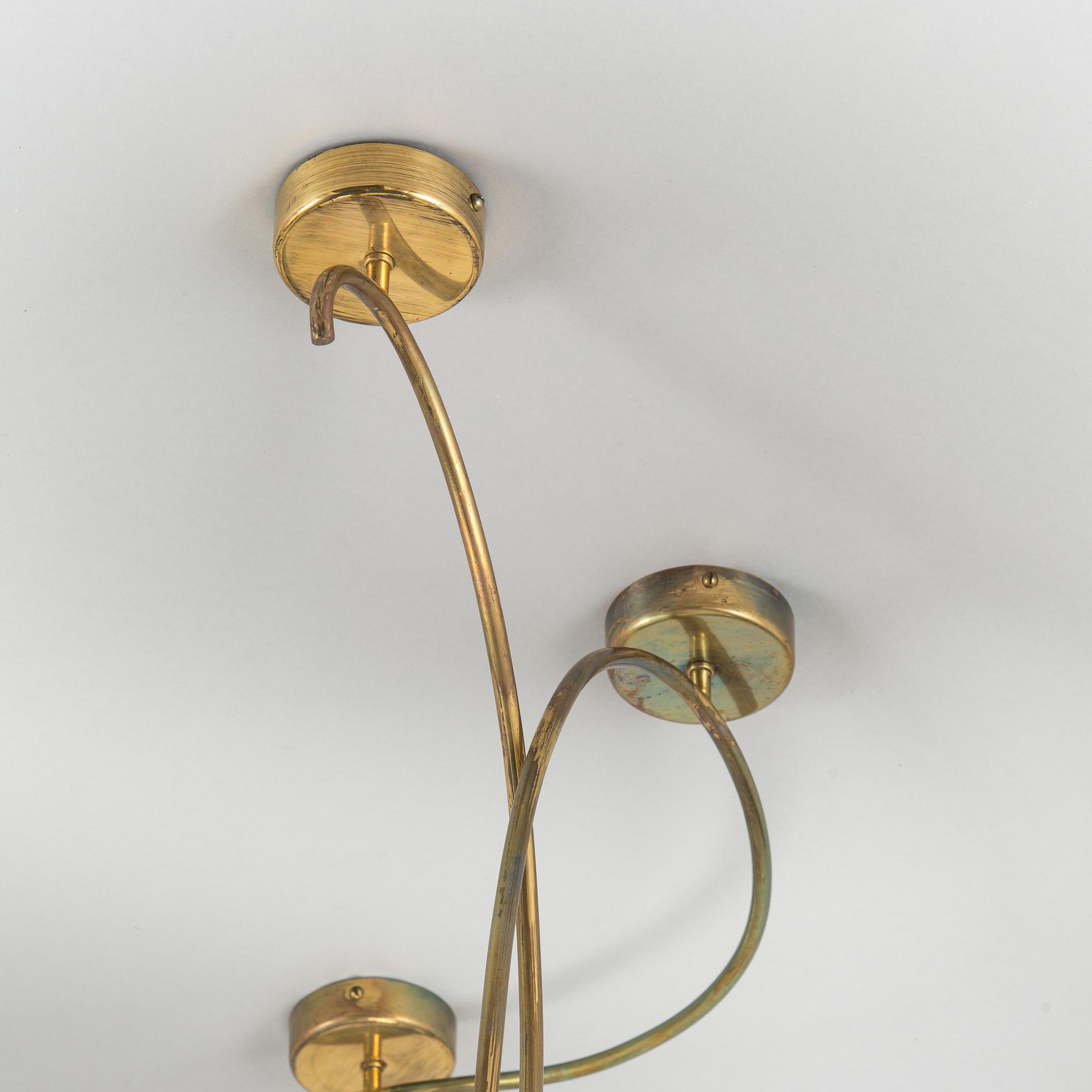 Paavo Tynell, Chandelier, for Taito. Made to order 1950.