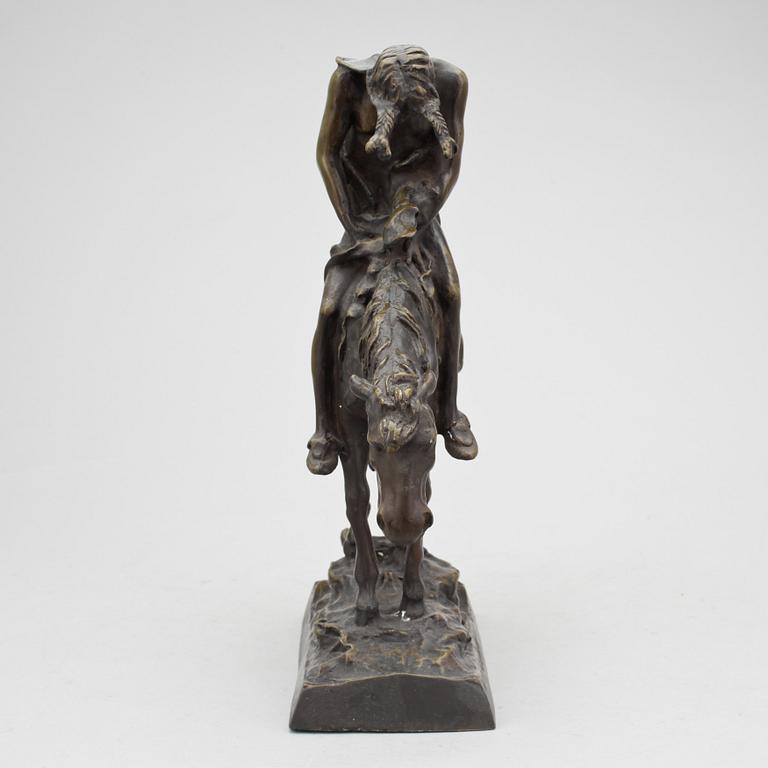 JAMES EARLE FRASER, efter, skulptur, brons.