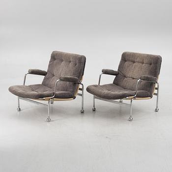 Bruno Mathsson, a pair of "Karin" armchairs, Dux, Sweden, second half of the 20th century.