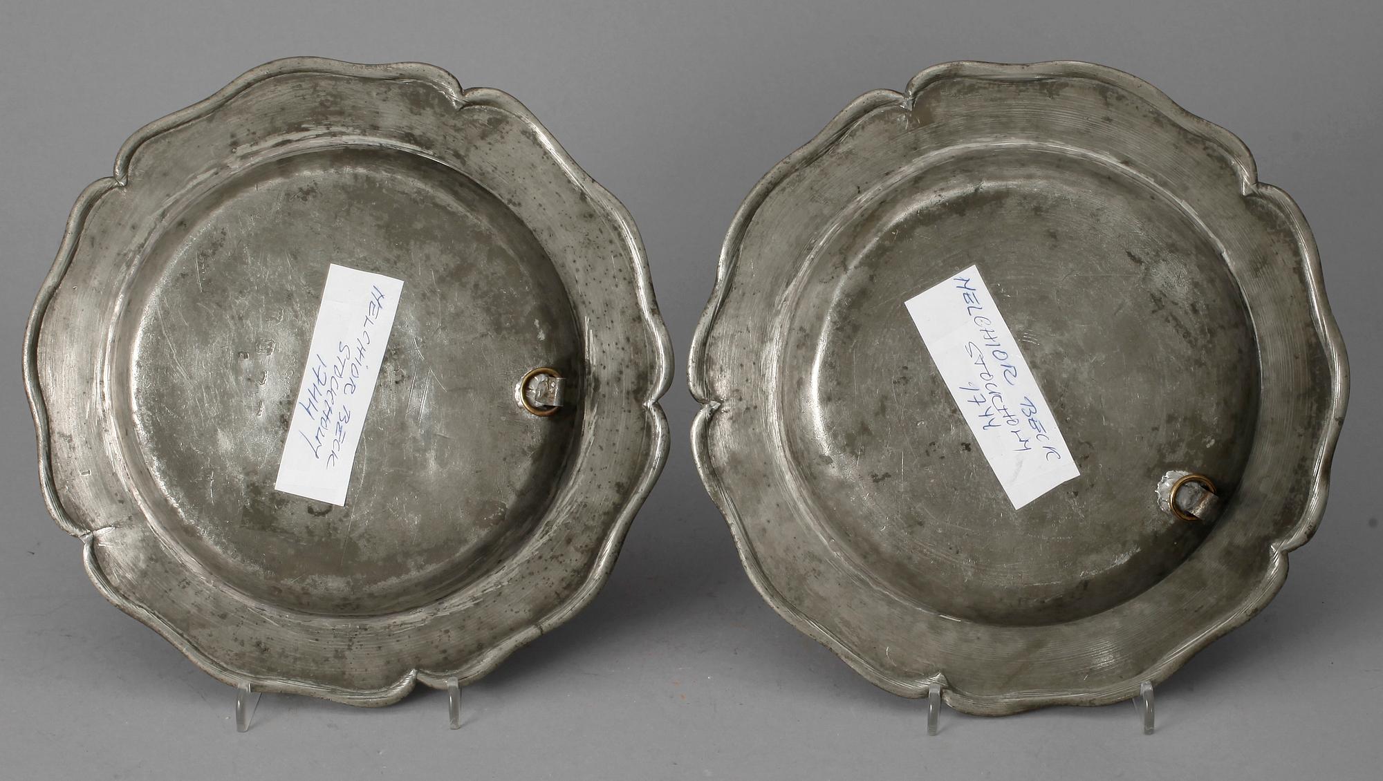 FAT, 2st, tenn, rokoko, Melchior Beck, Stockholm, 1744.
