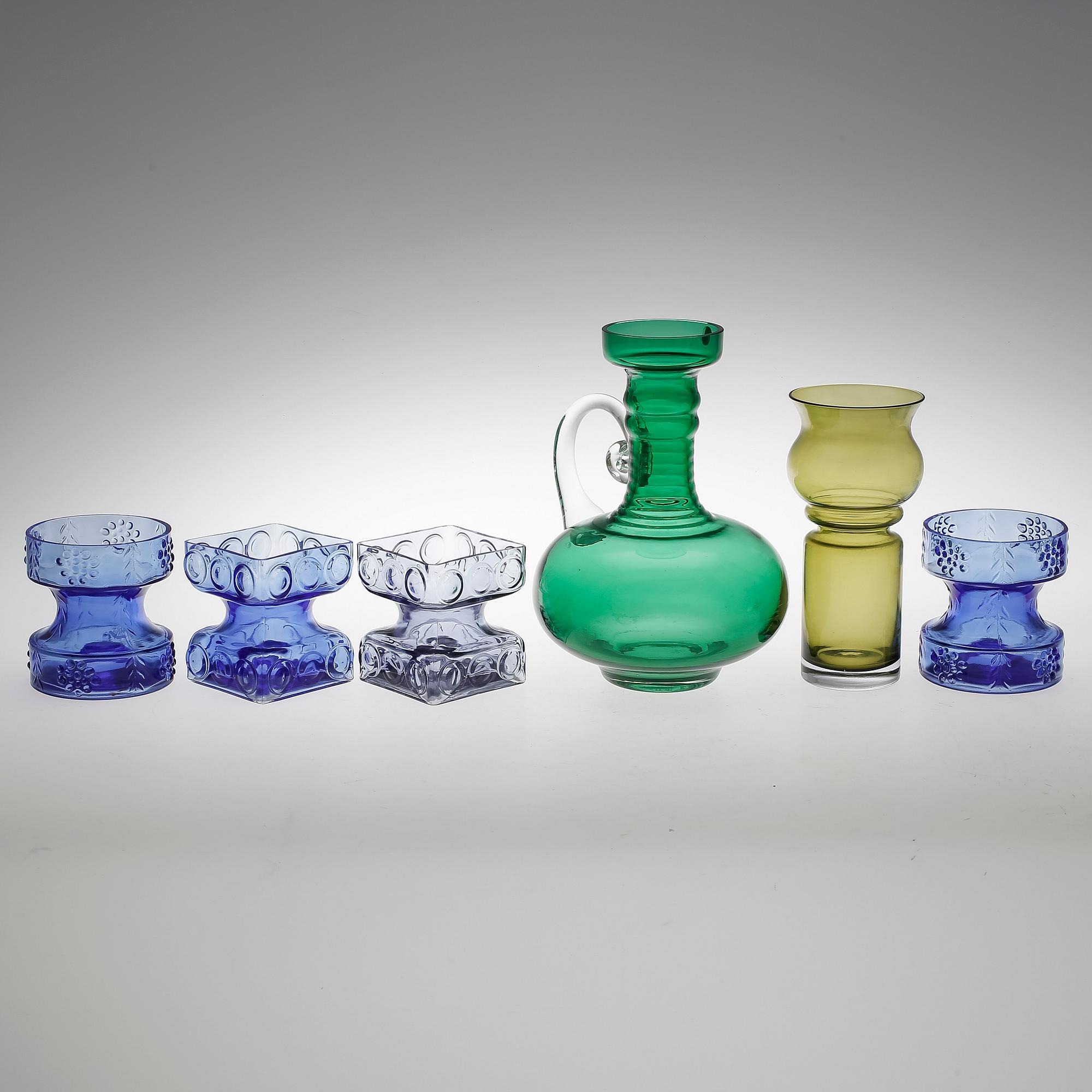 PARTI GLAS, 6 delar, bla Tamara Aladin, Riihimäen, Finland.