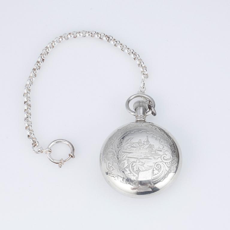 FICKUR, stål, Elgin watch company, 1900-talets början.