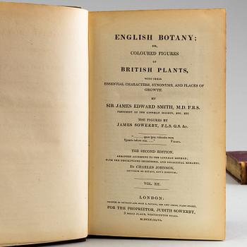BOOKS, 12 volumes, 'English Botany' by Sir James Edward Smith, James Sowerby, London, 1832-46.