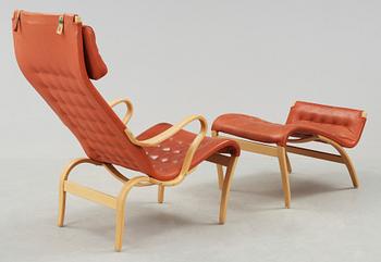 FÅTÖLJ med FOTPALL, "Pernilla", Bruno Mathsson, 1995.