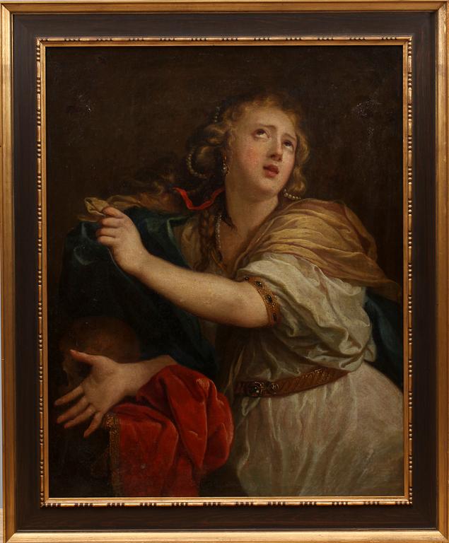 GUIDO RENI, hans art, olja på dubblerad duk.  1700-tal.