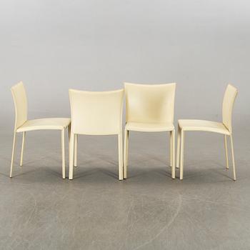 CHAIRS, a set of four chairs, Cidue, Italy, style of Mario Bellini.