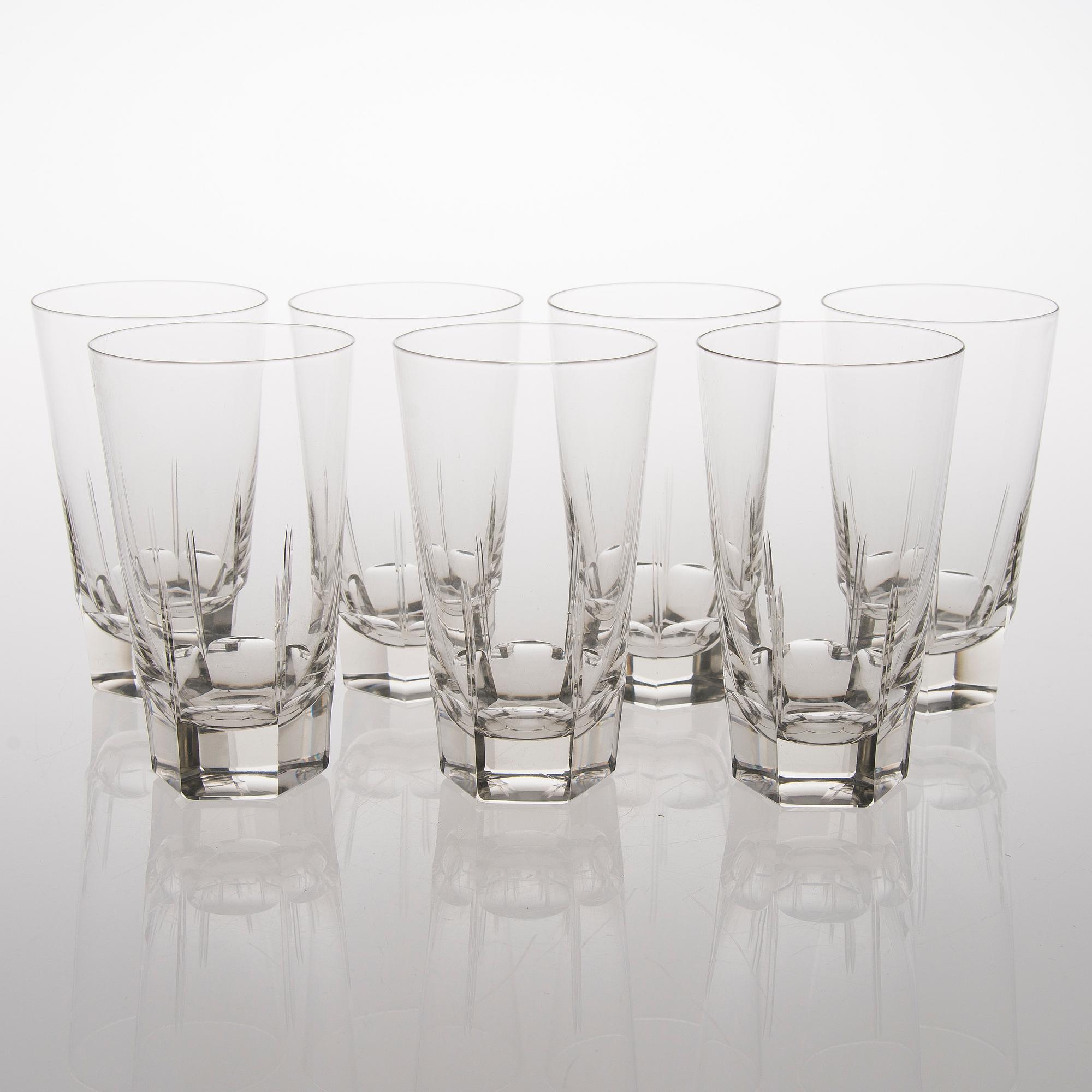 A 38-piece set of glassware from the first half of the 20th Century.