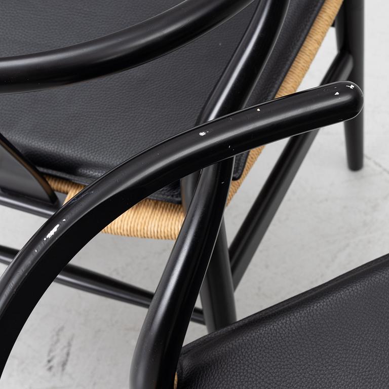 Hans J. Wegner, four CH24/ "Wishbone" chairs, Carl Hansen & Son, Denmark, 21st century.