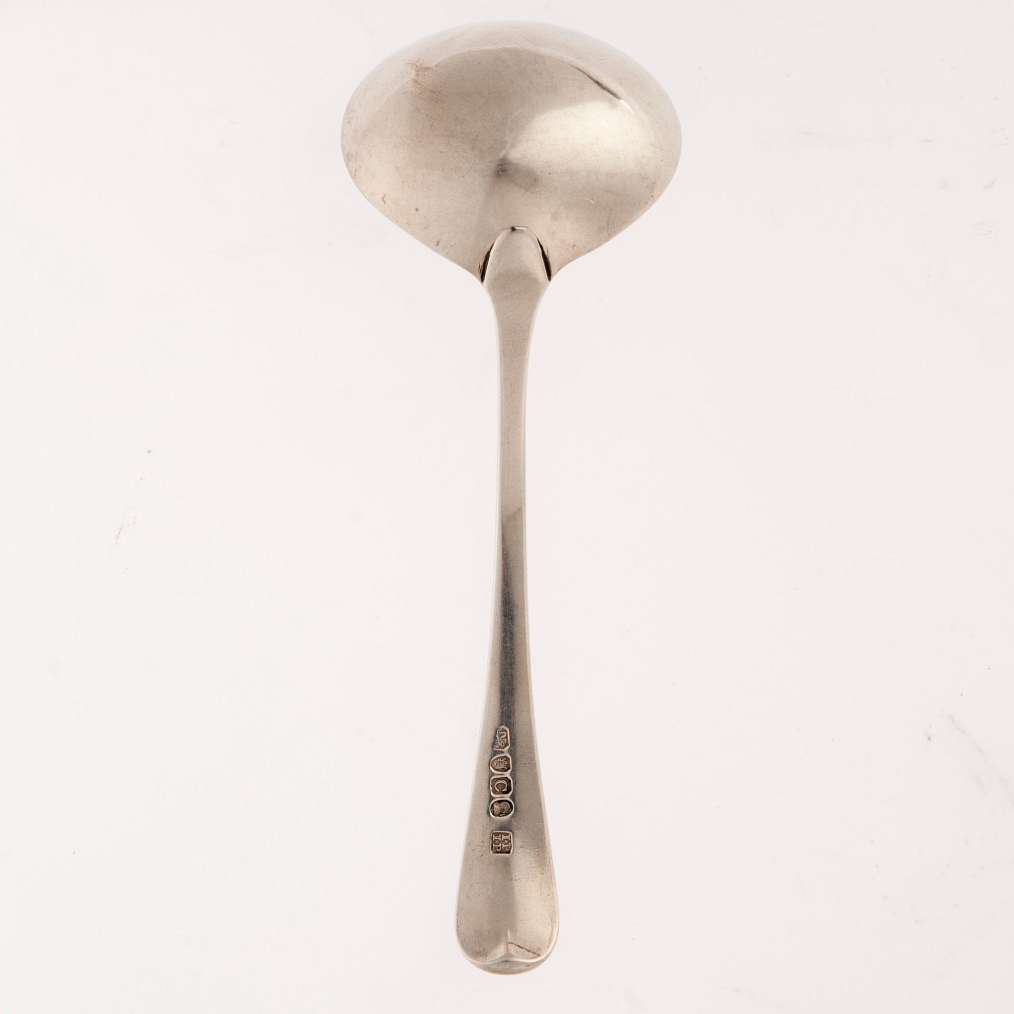 SÅSSLEV, silver, London 1798. Vikt 55 g.