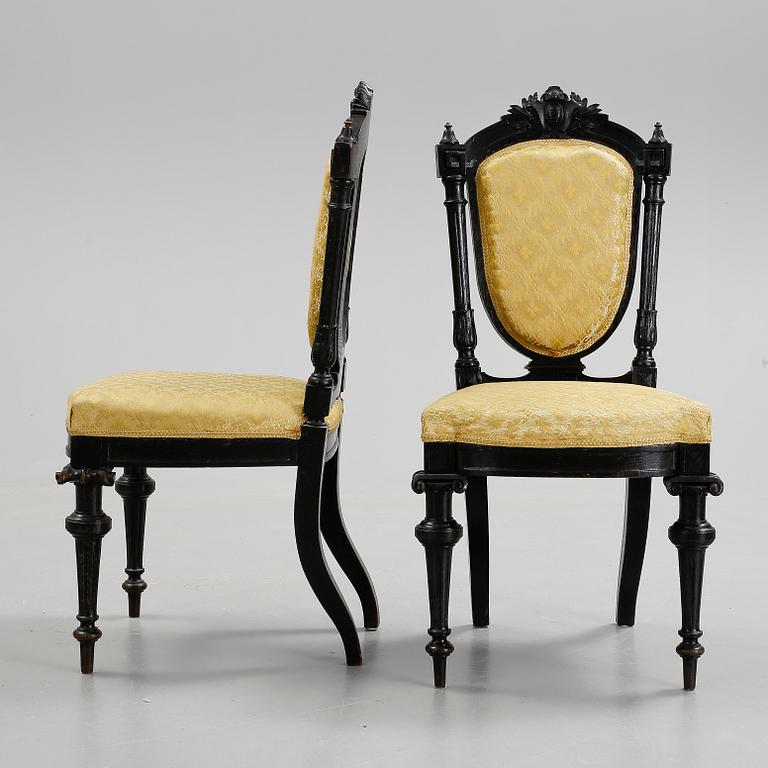 STOLAR 4 st, nyrenässans, omkring 1900.