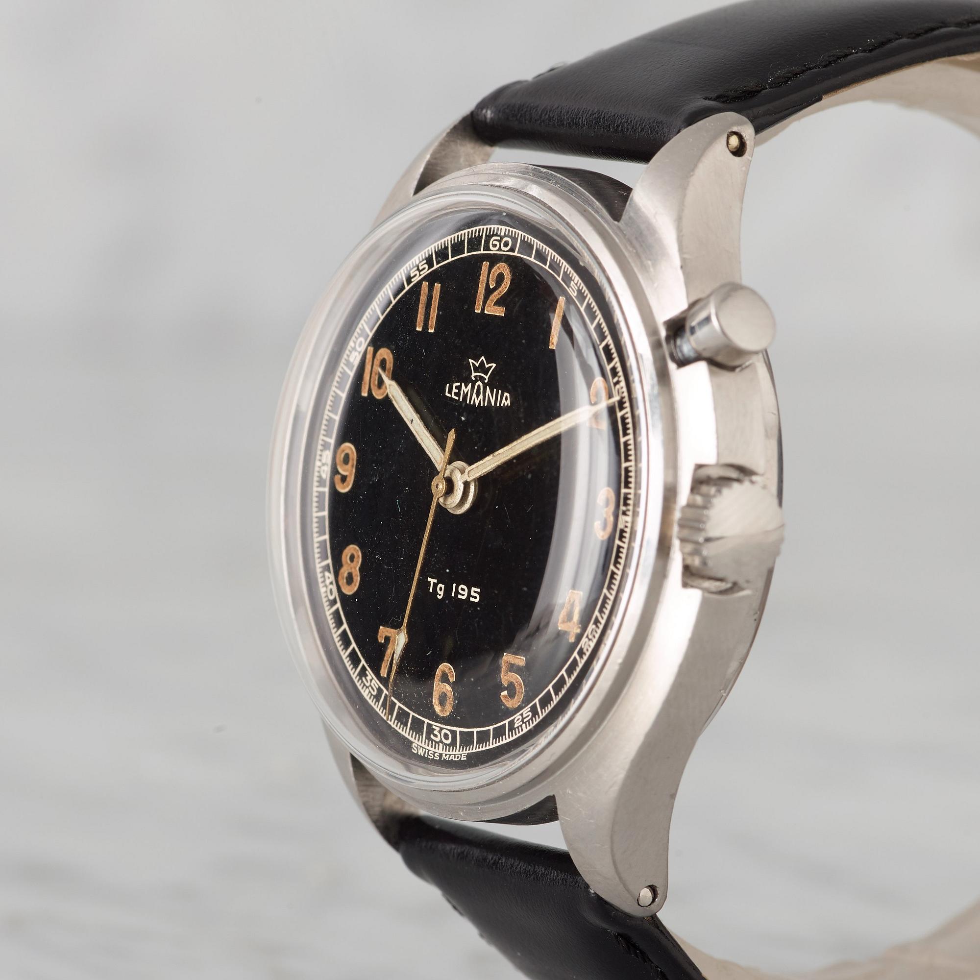 LEMANIA, Tg 195, "Tre Kronor", armbandsur, 40 mm,