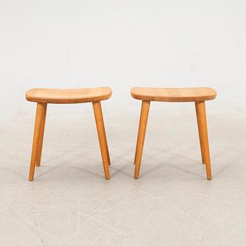 Yngve Ekström, stools 2 pcs "Palle" second half of the 20th century.