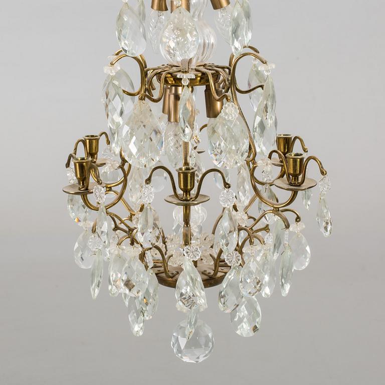 A ROCOCO STYLE CHANDELIER, second half of 20th century.