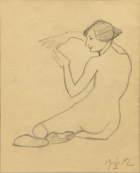 Ivan Aguéli, Seated model.