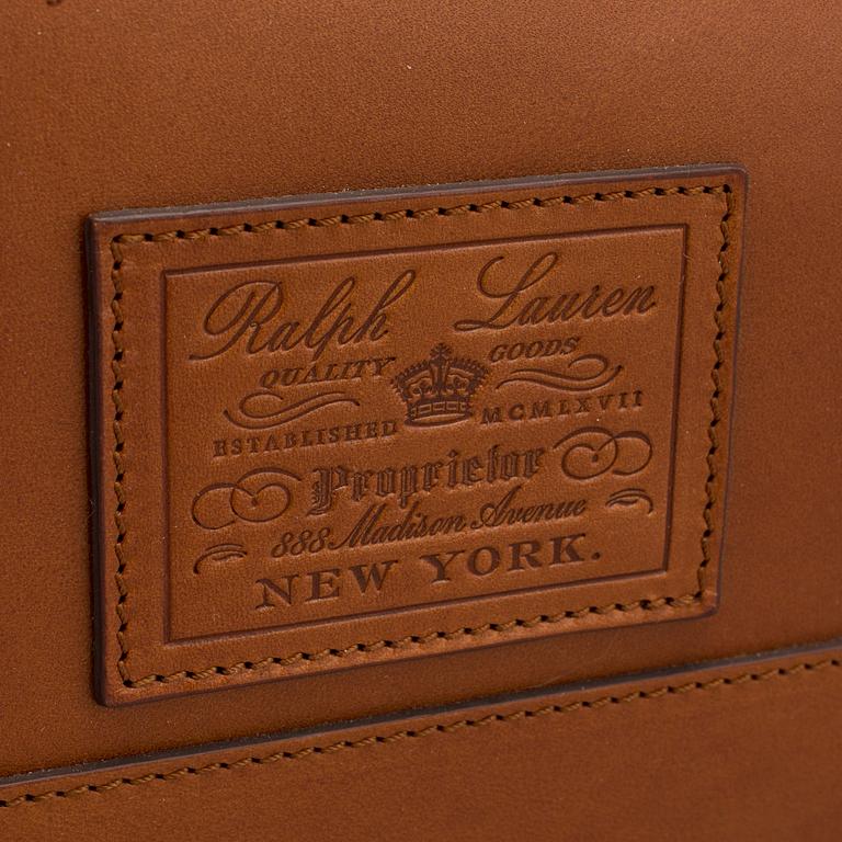 A leather proprietor bag by Ralph Lauren.