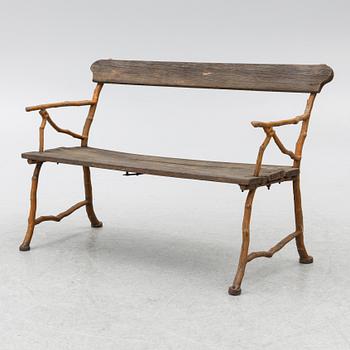 A garden sofa, Bolinders workshops, Stockholm, circa 1900.