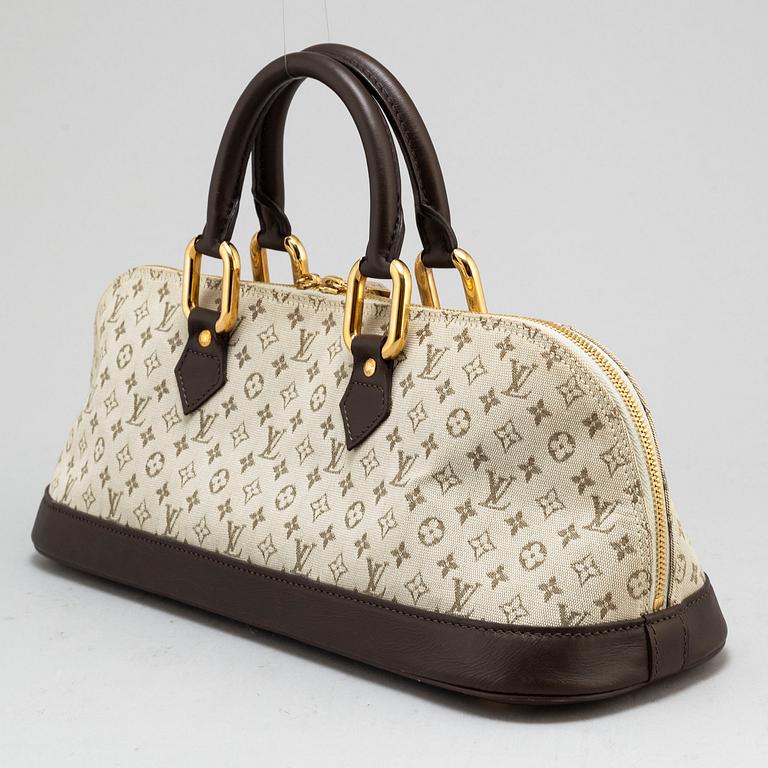 LOUIS VUITTON, väska, "Monogram Mini Lin Alma Long Handbag".