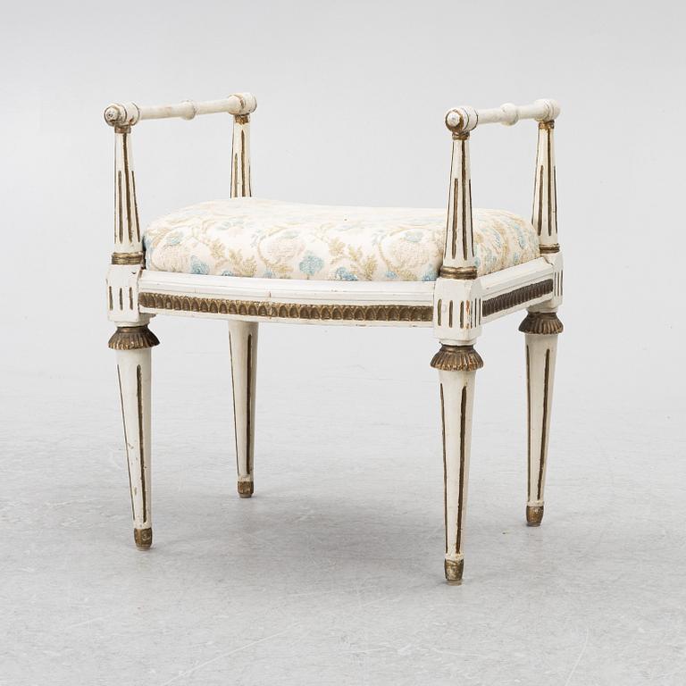 A late-Gustaivan stool, Swedn, around 1800.