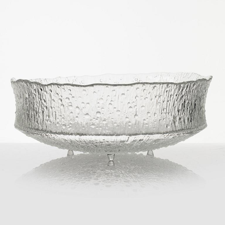 Tapio Wirkkala, a model 3442 glass bowl, Iittala, Finland, signed.
