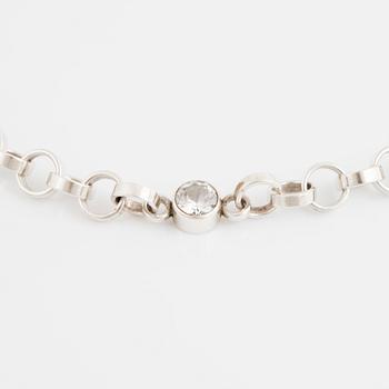 CECILIA JOHANSSON a rock crystal necklace.