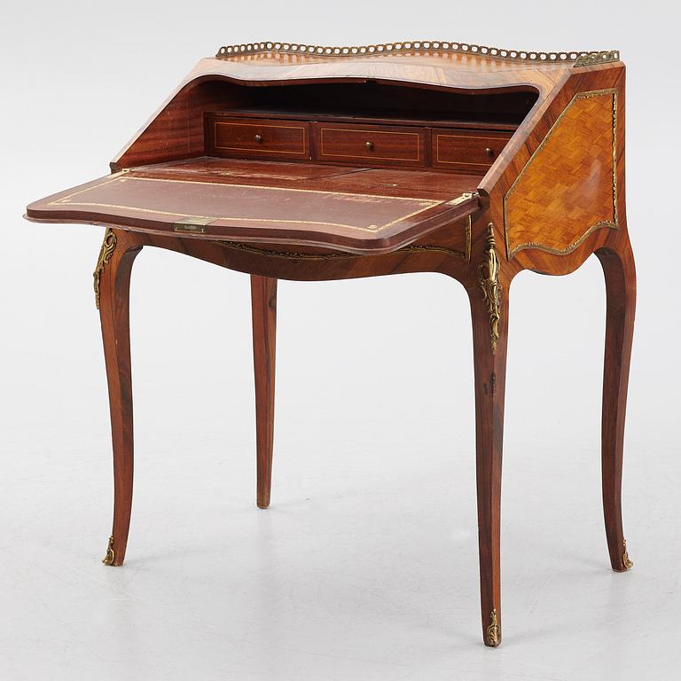 A Louis XV-style secretaire, mid 20th century.