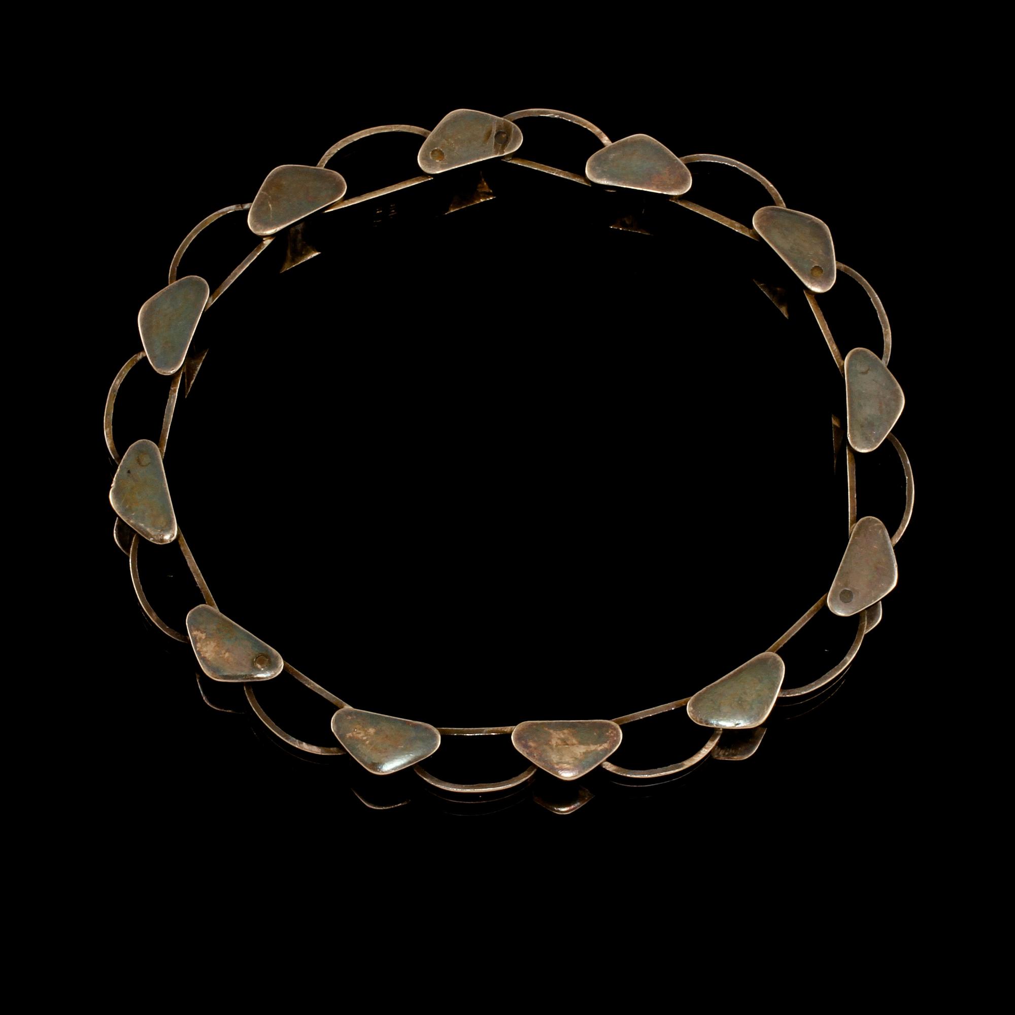 ARMLÄNK, förgylltsilver, Ceson, Göteborg, 1948. Vikt 53 g.