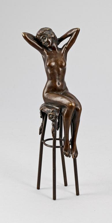 DEMETRE CHIPARUS, skulptur, brons, sign. 1900-tal.