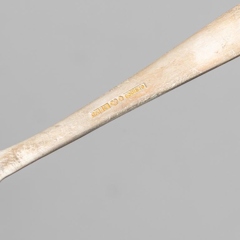 Jacob Ängman, bestickservisdelar, 13 st, modell "Rosenholm", GAB, Eskilstuna 1992-1993.