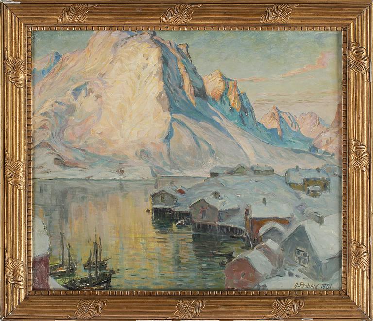 ANNA BOBERG. Olja på duk. Sign A Boberg o dat 1931.