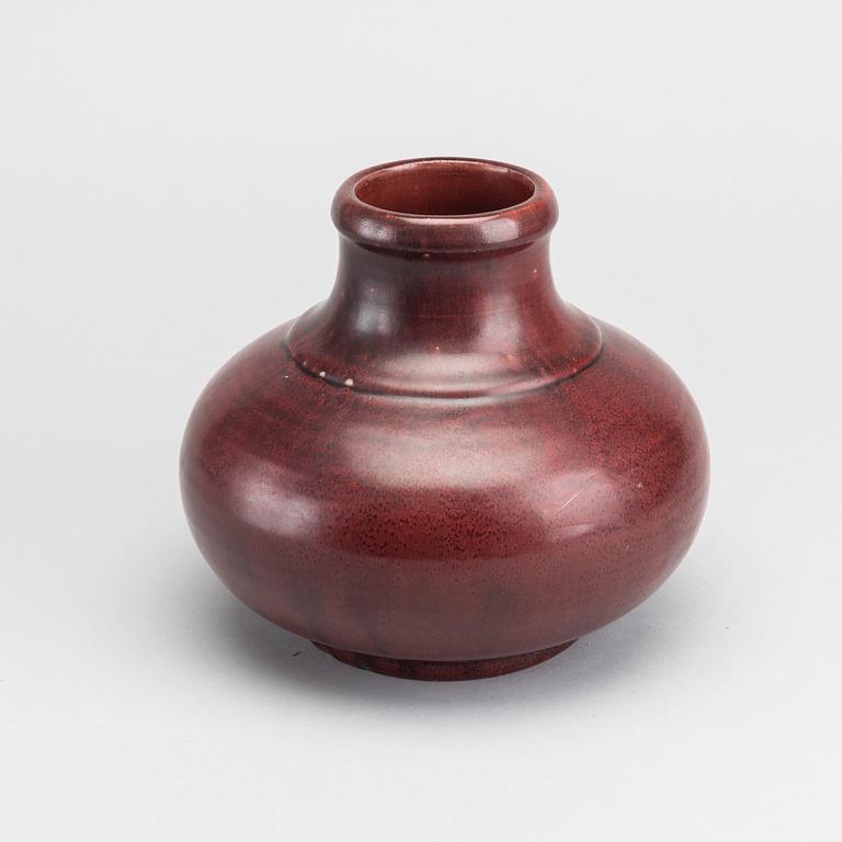 A VASE, STONEWARE BY CARL HALIER FOR ROYAL COPENHAGEN. DENMARK.
