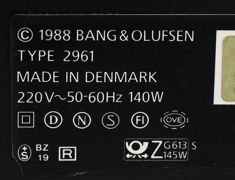 STEREOANLÄGGNING, BeoSystem 4500, Bang & Olufsen, 1988 - 1994.