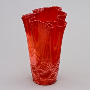 VAS, glas, troligen Venini, Murano, 1900-tal.