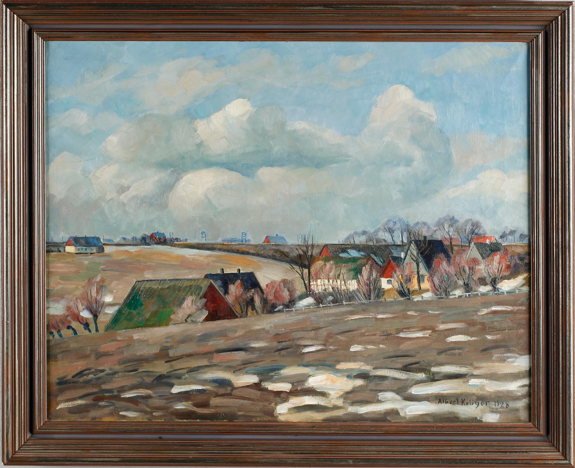 ALBERT KRÜGER, olja på duk, signerad och daterad 1928.