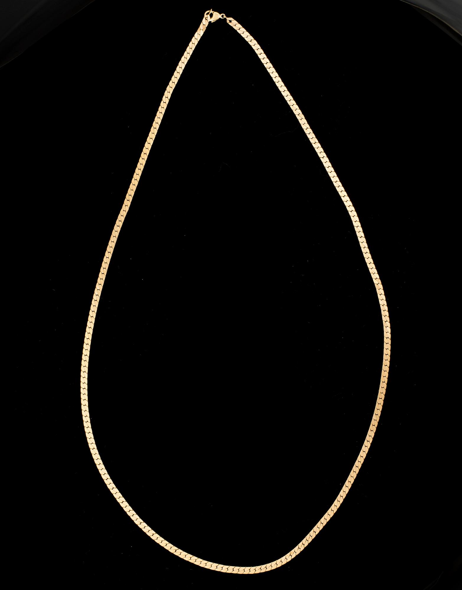 HALSKED, 14K guld. Vikt ca 29 g.