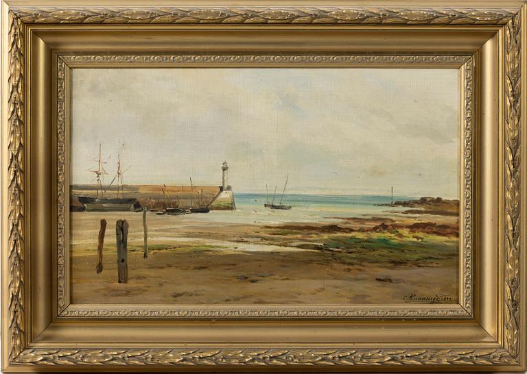 Charles Kuwasseg, Harbour entrance.