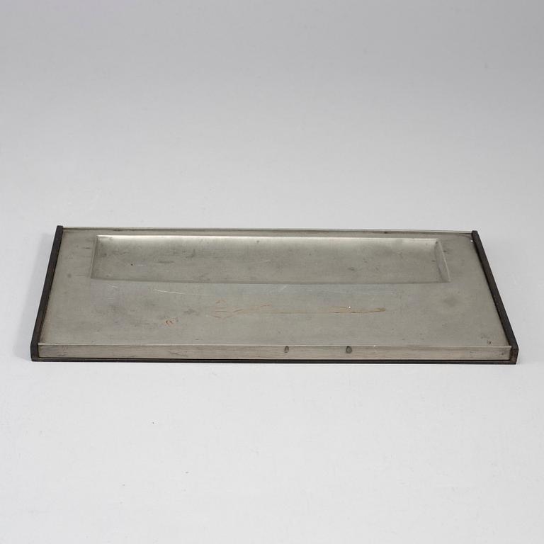 FOLKE ARSTRÖM, two pewter pieces, 1930's.