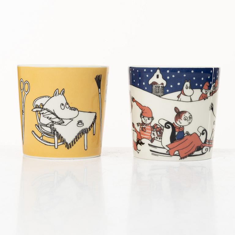Arabia, two Moomin mugs, Finland, 1996-2002.
