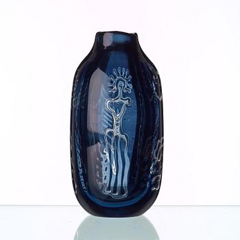EDVIN ÖHRSTRÖM, vas, ariel, "Vattenlek", Orrefors 1954.