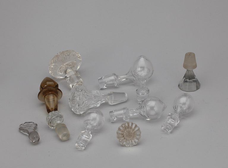 PARTI GLASPROPPAR OCH PRISMOR, 1800/1900-tal.