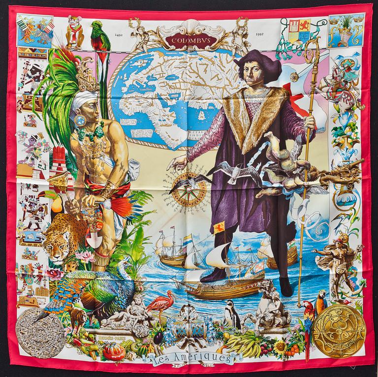 SCARF. Hermés, Frankrike. 100% silke.