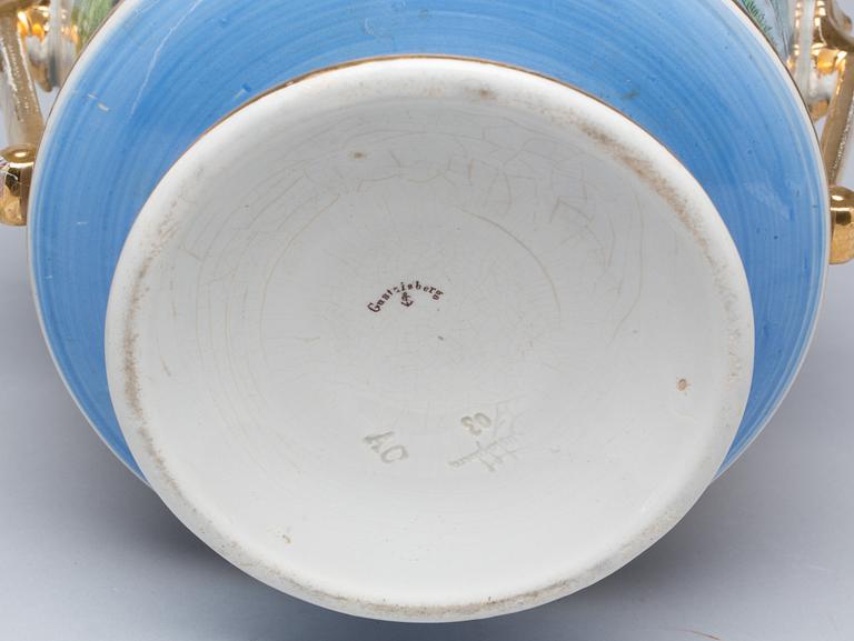 YTTERFODER, ett par, Gustavsberg, sent 1800-tal.