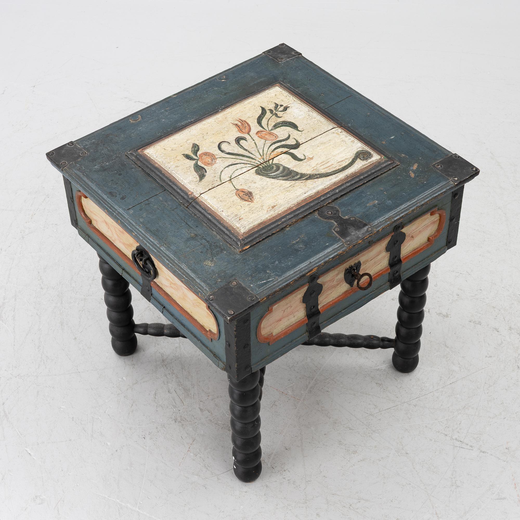 Box on a stand. 19th century.