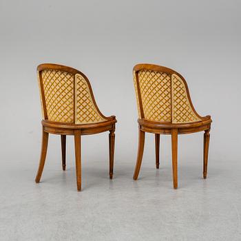 A pair of Louis XVI-style chairs, first half of the 20th century.